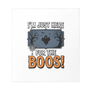 Grappige Halloween Boos Vintage Ghost T-shirt Ontw Notitieblok