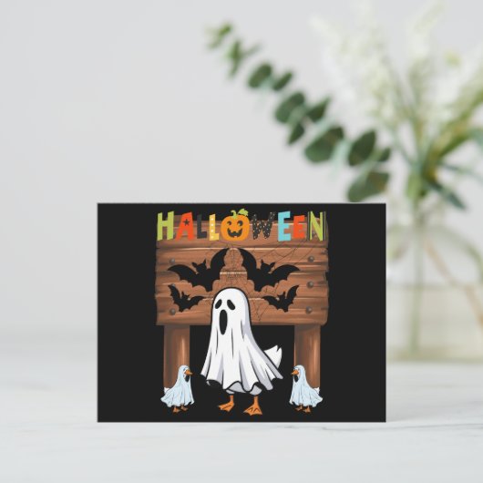Grappige Halloween Briefkaart (Staand voorkant)