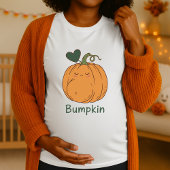 Grappige Halloween Bumpkin Pumpkin zwangerschap T-shirt