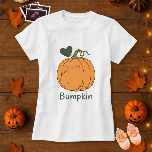 Grappige Halloween Bumpkin Pumpkin zwangerschap T-shirt