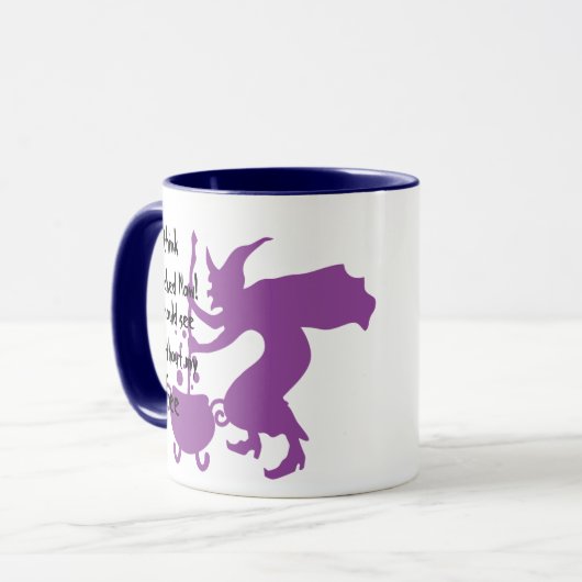 Grappige Halloween citeert Bad Wicked Witch Humor Mok (Voorkant links)