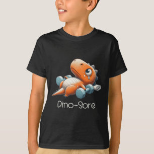 Grappige Halloween-dinosaurius getest positief voo T-shirt
