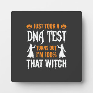 Grappige Halloween DNA-test Heks Grafisch Fotoplaat