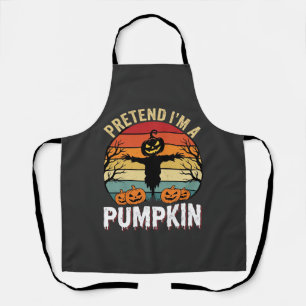 Grappige Halloween Doe alsof ik een pompoen ben Re Schort