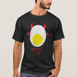 Grappige Halloween Duivel Eigeel Etenliefhebber Lu T-shirt