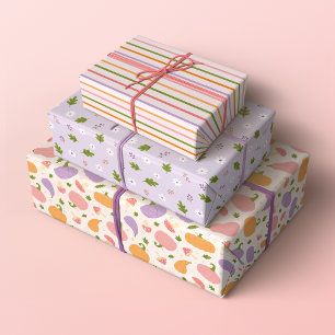 Grappige Halloween en Herfst Patterns Inpakpapier Vel