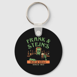Grappige Halloween Frank en Steins Bar Grill  Sleutelhanger
