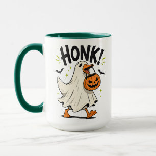 Grappige Halloween Gans Geest Mok