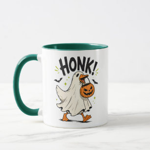 Grappige Halloween Gans Geest Mok