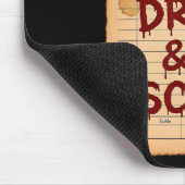 Grappige Halloween Gast Check Eet Drink en wees en Muismat (Hoek)