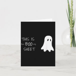 Grappige Halloween Geest Dit Is Boo Blad Kaart