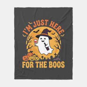 Grappige Halloween Geest Ik Ben Hier Zomaar Om Te Fleece Deken