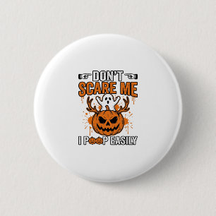 Grappige Halloween Geest Pompoen Citaat Vector Des Ronde Button 5,7 Cm