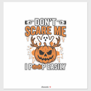 Grappige Halloween Geest Pompoen Citaat Vector Des Sticker