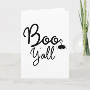 Grappige Halloween geschenken - Boo Y'all Kaart