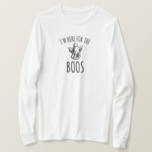 Grappige Halloween Ghost Boos Pun T-shirt (Design voorkant)