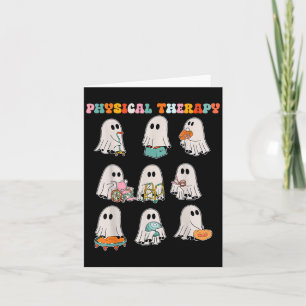 Grappige Halloween Ghost Fysiotherapie Pt Fysiek Kaart