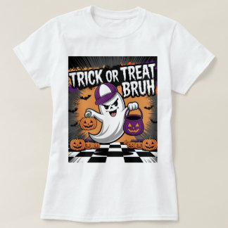 Grappige Halloween Ghost & Pumpkins T-shirt