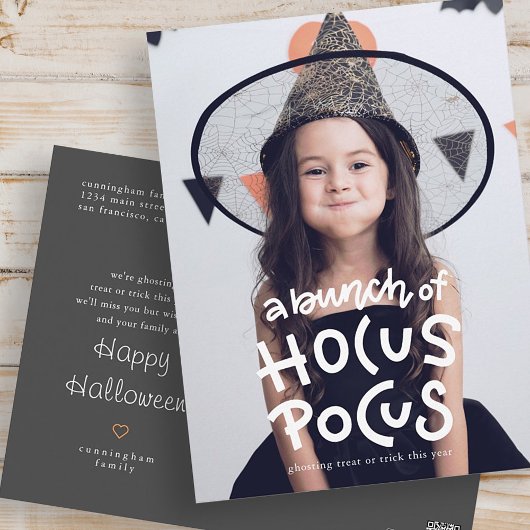 Grappige Halloween Ghosting Trick or treat dit jaa Briefkaart