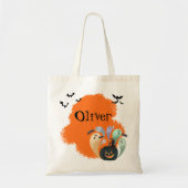 Grappige Halloween Ghosts en Spooky Pumpkin Custom Tote Bag (Voorkant)