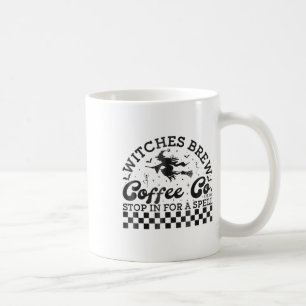 Grappige Halloween heksen brouwen koffie Co stoppe Koffiemok