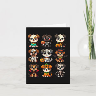 Grappige Halloween Honden Ghost Pumpkin Spooky Sei Kaart
