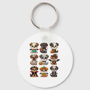 Grappige Halloween Honden Ghost Pumpkin Spooky Sei Sleutelhanger