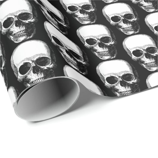 Grappige Halloween horror schedels feestelijk Cadeaupapier (Rol Hoek)