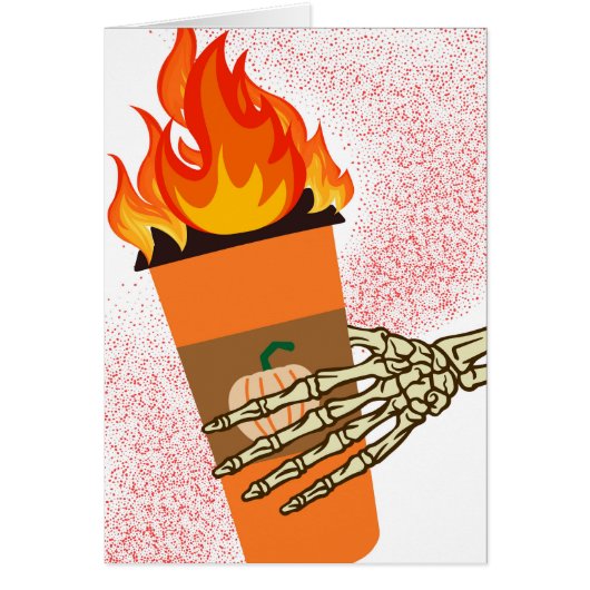 Grappige Halloween Hot Pumpkin Spice Latte (Voorkant)