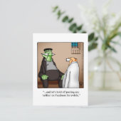 Grappige Halloween Humor Briefkaarten "Spectickles (Staand voorkant)