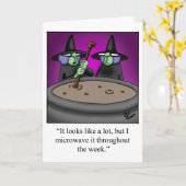 Grappige Halloween Humor Kaart Spectickles (Gele Bloem)