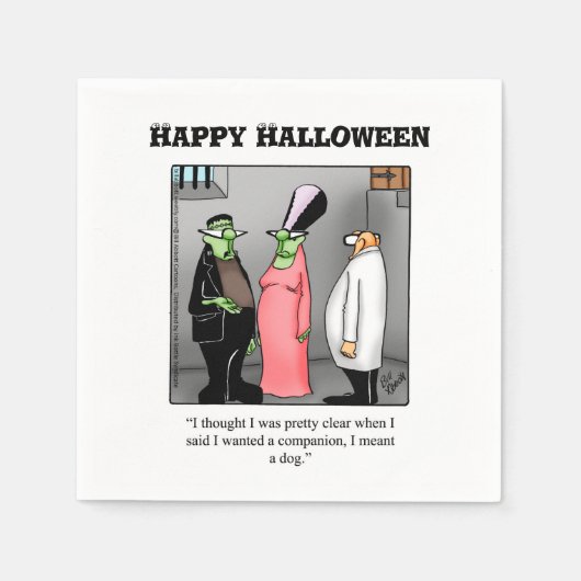 Grappige Halloween Humor Party servetten (Voorkant)