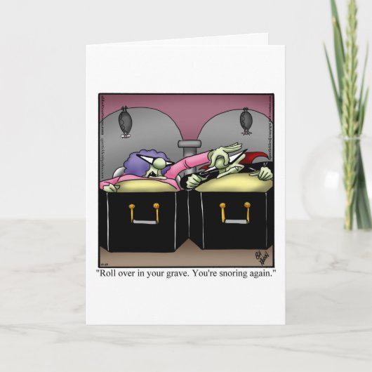 Grappige Halloween Humor Wenskaart Feestdagen Kaart (Voorkant)