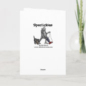 Grappige Halloween Humor Wenskaart  Feestdagen Kaart (Achterkant)