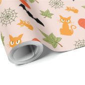 Grappige Halloween illustratie Cadeaupapier (Rol Hoek)