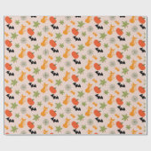 Grappige Halloween illustratie Cadeaupapier (Vlak)