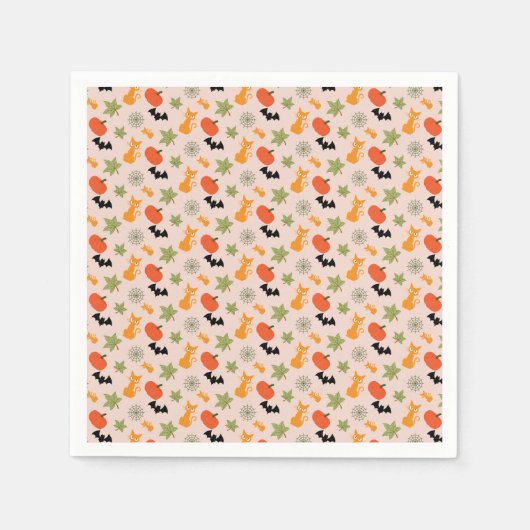 Grappige Halloween illustratie Servet (Voorkant)