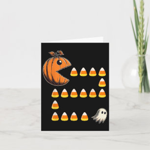 Grappige Halloween Jack O Lantaarn Pompoen Eten Ka Kaart