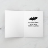 Grappige Halloween kaart (Binnen)