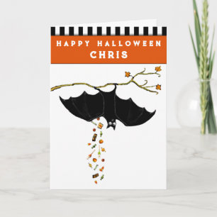 Grappige Halloween kaart