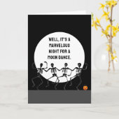 Grappige Halloween Kaart (Gele Bloem)