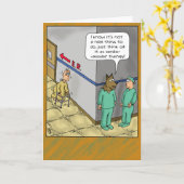 Grappige Halloween Kaarten: Trick and Treat Kaart (Gele Bloem)