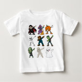 Grappige Halloween karakters dabbing (Voorkant)