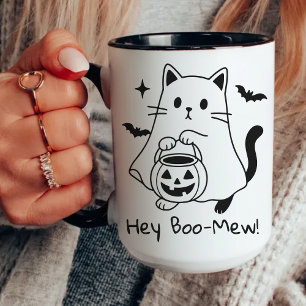 Grappige Halloween kat mok, Grappige griezelige se Mok