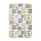 Grappige Halloween ketel en katten patroon Badmat (Voorkant Verticaal)
