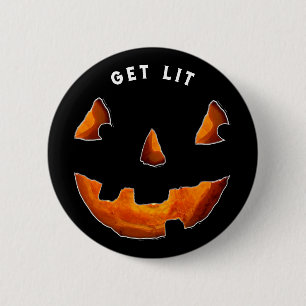 Grappige Halloween-knop Ronde Button 5,7 Cm