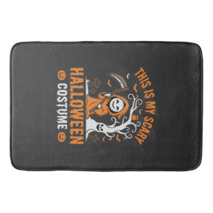 Grappige Halloween Kostuum Grim Reaper Kerkhof Des Badmat