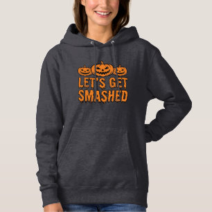 Grappige Halloween Laten we kapot gaan Pompoen Hoodie