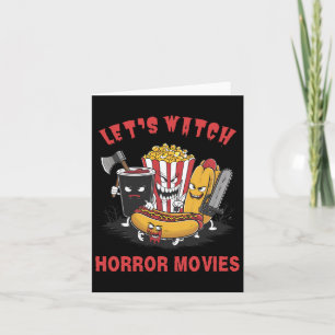 Grappige Halloween Laten we kijken Horror Films Vr Kaart