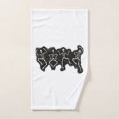 Grappige Halloween Lover Dans met het Skelet Bad Handdoek (Handdoek)